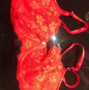 Lacey red lingerie